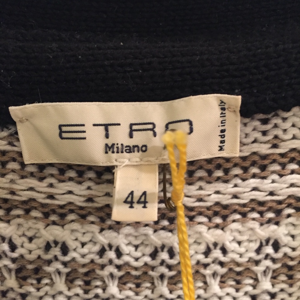 ETRO Sweater Jacket long sleeve w/ buttons, size 44 made in Italy - Picture 3 of 8